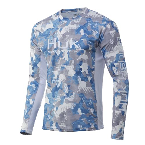 HUK Men's Icon X Camo Long Sleeve Performance