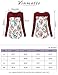 Vinmatto Women's Long Sleeve Scoop Neck Floral Splicing Pleated Blouse Top Tunic Shirt