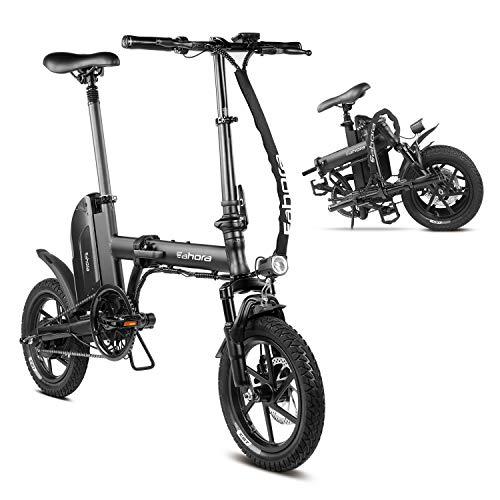 Eahora 14 Inch Folding Electric Bike Mini Electric Bicycle 36V 10.4Ah Removable Lithium-Ion Battery Eahora 14 Inch Folding Electric Bike Mini Electric Bicycle 36V 10.4Ah Removable Lithium-Ion Battery