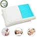 HANKEY 2 Pack Memory Foam Pillow with Cooling Gel, Double Sided Cushion for Neck and Shoulder Pain Relief, Help Insomnia, with Soft & Washable Cover