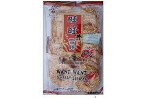 Want Want Big Shelly Senbei Crispy Rice Cracker - 5.3 Oz - Hot & Spicy