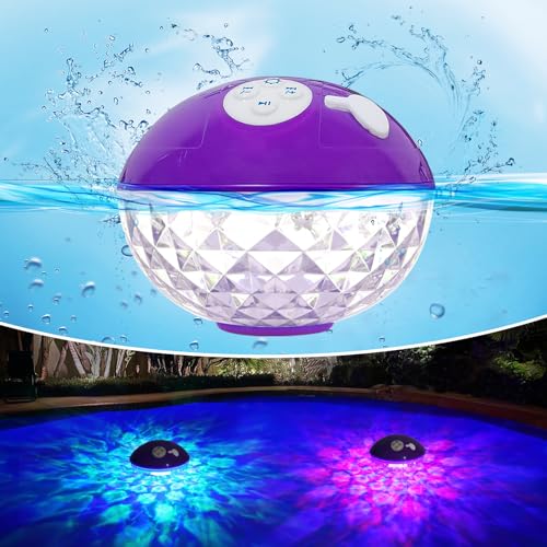 Blufree Floating Pool Speakers Colorful Lights