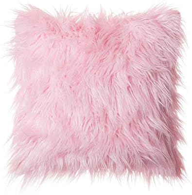 Le Perla Luxury Fake Fur Super Soft Fluffy Cushion Cover Pillow