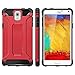 WOLLONY Galaxy Note 3 Case, Rugged Hybrid Dual Layer Hard Shell Armor Protective Back Case Shockproof Cover for Galaxy Note 3 Case - Slim Fit - Heavy Duty - Impact Resistant Bumper(Red)