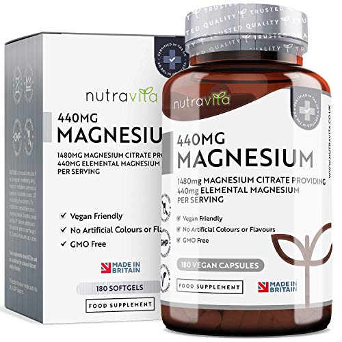 Magnesium-Citrate-1480mg-Providing-440mg-Elemental-Magnesium-Per-Serving-180-Vegan-Friendly-Capsules-High-Dose-of-Elemental-Magnesium-90-Days-Supply-Made-in-The-UK-by-Nutravita
