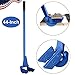 TUFFIOM 44-Inch Pallet Buster Tool with Extended Padded Handle & Free Nail Puller| Deluxe Industrial Pallet Breaker| Iron Pry Bar Deck Wrecker, Longer & Easier (Blue)