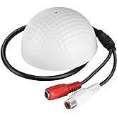 Joyzan High Sensitive Weatherproof Preamp, Microphone Audio Pickup | 100 Square Meters Wide Monitoring Range Portable Life Recorder for CCTV Security Camera