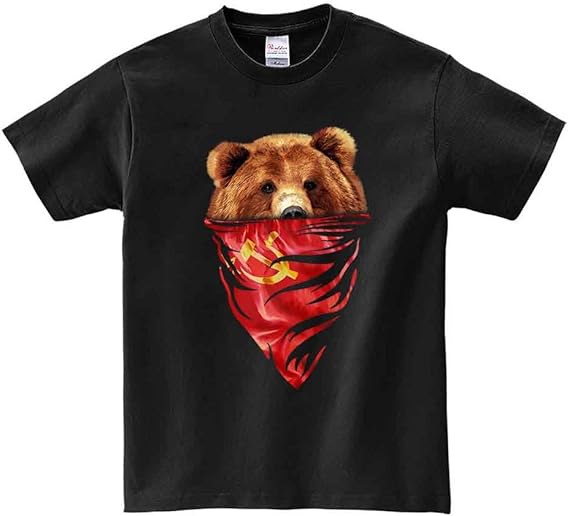 Amazon ノーブランド品 グリズリーベア 熊 クマ ソビエト連邦 メンズ 半袖 Tシャツ オリジナルプリント 通販 Amazon ノーブランド品 グリズリーベア 熊 クマ ソビエト連邦 メンズ 半袖 Tシャツ オリジナルプリント 通販
