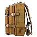 Anitee Outdoor 40L Military Backpack, Tactical Waterproof Army Rucksack with Emergency Survival kit for Camping Hiking Sport Trekking (Khaki)