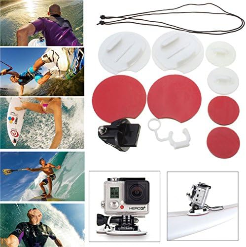 Surfboard Surfing Mounts Locking Kit Accessories For Gopro Hero 2 3 3 Plus 4 Xiaomi Yi SJ4000 SJ5000 SJcam