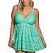 FeelinGirl Women Nightwear Sleepwear Strap Chemises Green 3XL