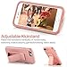 iPhone 8 Case, iPhone 7 Case, iPhone 7 Case with Stand, ZVEdeng Protective Dual Layer Case Hand Strap Vertical and Horizontal Stand Foldable Kickstand Cover for Apple iPhone 7/8 4.7'' Rose Gold