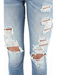 eunina Mica Low Rise destruido Distress Ripped Stretch Skinny Jeans