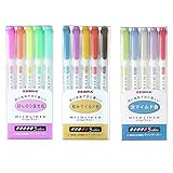 Zebra MILDLINER WKT7-5C (5-Color Set) / WKT7-5C-RC (5-Color Set) /WKT7-5C-NC (5-Color Set)3 pack