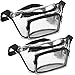 Veckle 2 Pack Clear Fanny Pack Stadium Approved BTS Garth Brooks Concerts Clear Bag for Women, Black