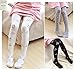 Gellwhu 3-Pack Cotton Girl Tights Kids Pantyhose Flower Print Stocking 3-9 Years