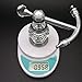 Kabter Crystal Series Brass Bathroom Towel Coat Hook, Polished Chrome