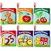 Cloth Books for Babies (Set of 6) - Premium Quality Soft Books for Toddlers. Touch and Feel Crinkle Paper. Safe and Fully Certified. Infant Books for Early Children Development