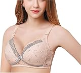HOEREV Cotton Soft Nursing Maternity Non-wired Breast Feeding Bra