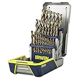 IRWIN Drill Bit Set, M35 Cobalt Steel, 29-Piece (3018002)