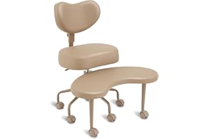 Pipersong Meditation Chair Pro, Home Office Desk Chair, Cross Legged Chair with Height Adjustable Backrest and Adjustable Stool, Flexible Design for Fidgety Sitters, Tan