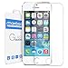 Maxboost iPhone 5S Screen Protector tempered Glass Thinnest Ballistics Glass, 99% Touch-Screen Accurate, Round Edge Ultra-Clear Casings Perfect Fit for Apple iPhone 5/5S/5C