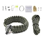 Gecko Equipments Adjustable Premium Paracord Bracelet with Survival kit and Fire Starter - Fits 8