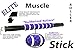 Elite Rubber Calf Roller - Purple, Massage Stick for Legs and Sore Muscles, Shin Roller for Shin Splints