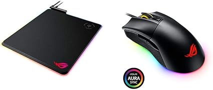Amazon セット買い Asus ゲームマウスパッド Nh01 Rog Balteus Qi Aura Sync Usbパススルー Wireless充電 装備 Asus Rogシリーズ Usb規格ゲーミングマウス P504 Rog Gladius Ii Origin Asustek パソコン 周辺機器 通販