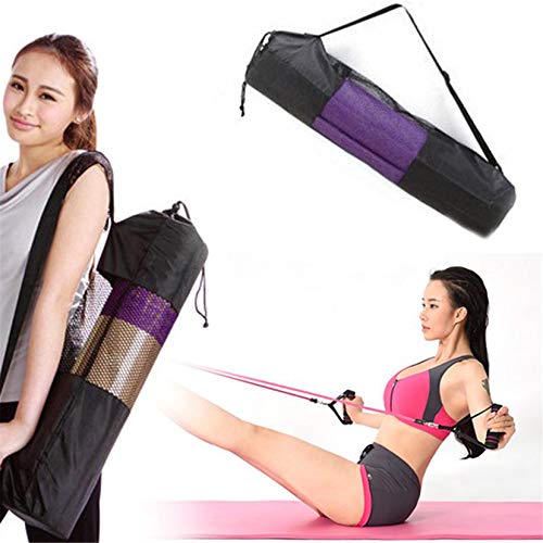 ULILICOO-Convenient-Yoga-Mat-Storage-Bag-For-Men-And-Women-Mesh-Storage-Bag-For-GymBlack