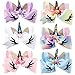 Oaoleer 6pcs 8 inch Unicorn Large Hair Bows with Alligator Clip Gift for Girls Toddles