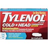 Tylenol, Cold and Head Congestion Severe, Caplets, 24 Count