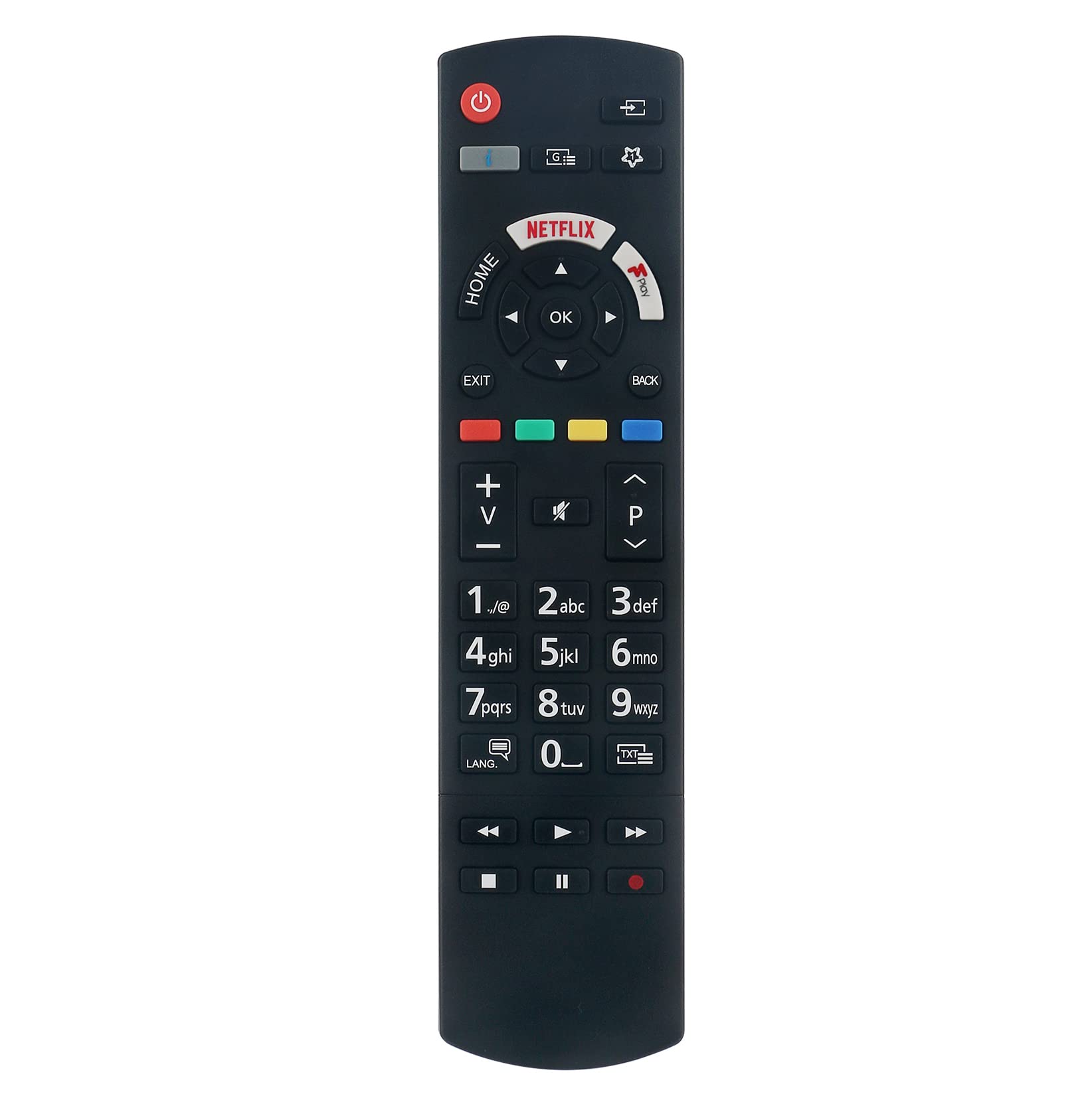 AULCMEET RC42129M Replacement Remote Control Compatible with Panasonic 4K OLED TV TX-55HX580B TX-43HX580BZ TX-55HX580BZ TX-50HX585B TX-55HX585B TX-43HX580B TX-50HX580BZ TX-65HX580BZ TX-43HX585B