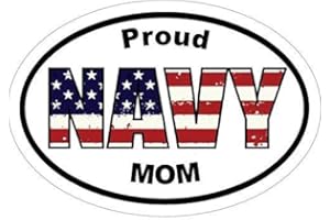 ION GRAPHICS Navy Decal - Proud MOM Vinyl Sticker