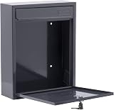 Burg-Wächter MB05A Anthracite Postbox Galvanised Steel 26x33x9cm view 6