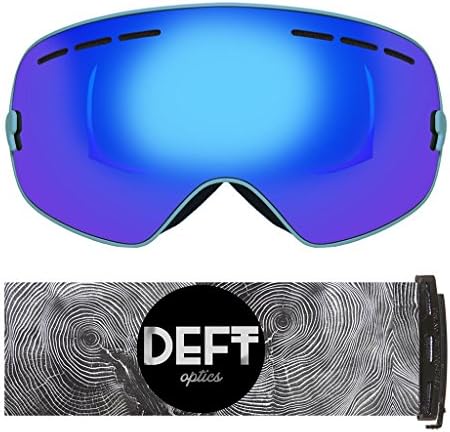 Deft Optics Unique Snow Comet Goggles - Anti-Fog Removable Lens