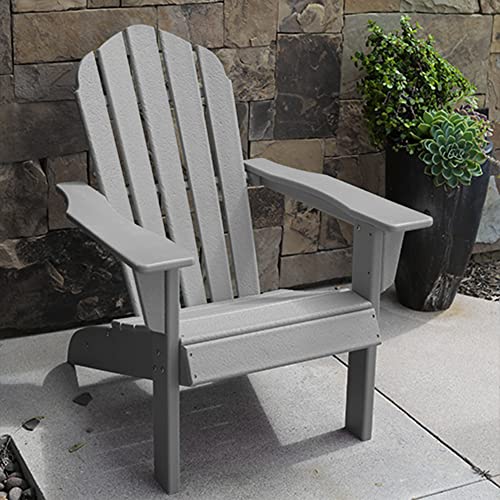 RESINTEAK Adirondack Chair, Resin HDPE Recyclable Plastic, All Weather