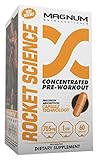 Magnum Nutraceuticals Rocket Science - 60 Capsules - Extreme Pre-Workout Pills - no Upset Stomach - Increased Focus, Energy, and Endurance - Break Through Your Plateaus Today