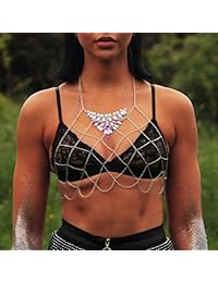 Victray Boho - Cadenas para el cuerpo tejidas para danza del vientre, joyería de moda para mujeres y niñas