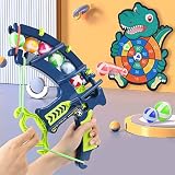 Shark Toy Air Guns & Target Set - 2 Guns, 20 Soft Foam Balls, Indoor/Outdoor Shooting Game For Kids 3+