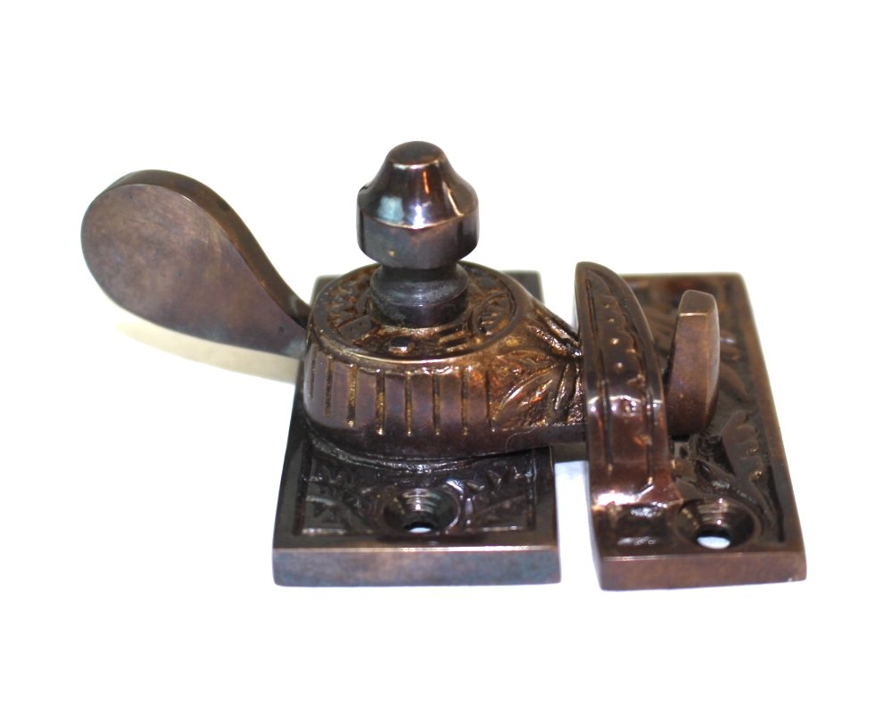 Buy Victorian Window Sash Lock Spring Catch Aged Brass Old Style Restoration Hardware Latch