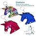 Tacobear 12PCS Mermaid Party Favors Unicorn Sequin Keychains Flip Mermaid Keychains Decorations Party Supplies for Girls Adults Goodie Bag Fillers & Easter Egg Fillers