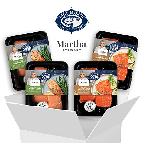 Martha Stewart for True North Seafood: Simple and Easy Sockeye Salmon with Miso Butter and Atlantic Salmon with Lemon Herb Butter - (Pack of 4) 11 oz. Trays - Thumbnail 7