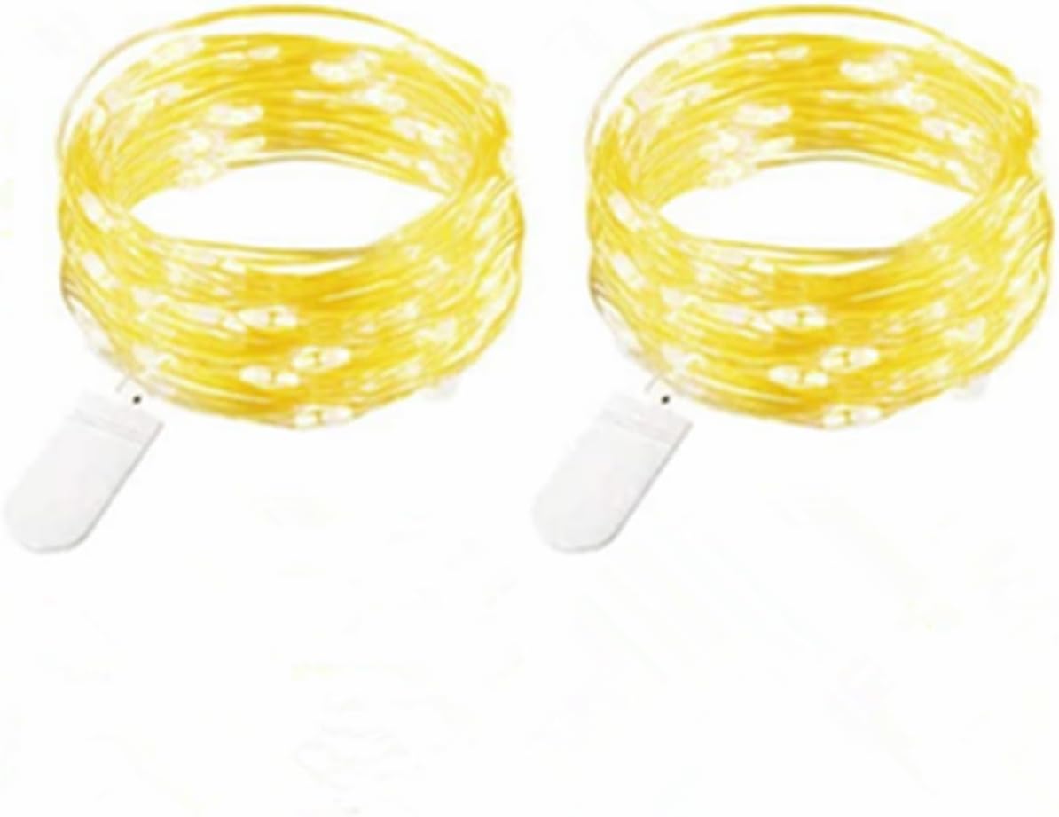 String Lights - Ranlraka 2Pack Battery Powered Fairy Led String Lights 7Ft 20 LED Twinkle Lights Home Bedroom Indoor Outdoor Halloween Diwali Christmas Party Decoration