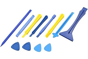 Hovico 12Pcs Phone Screen Opening Pry Plastic Tool Repair Kit,Spudger Pry Blade Opening Tool Repair Kit for Electronics Tool(Multicolor)