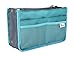 Periea Chelsy Purse Organizer Insert with Handles & 13 Pockets - 3 Sizes (Blue, Large)