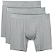 Separatec Men's 3 Pack Micro Modal Separate Pouches Comfort Fit Boxer Briefs(XL,Light Gray)