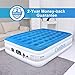 Cumbor Queen Air Mattress with Built-in Dual Smart Pump, Luxury Queen Size Inflatable Airbed with Silent Autoinflation Technology - Blow Up 18 inch Double High