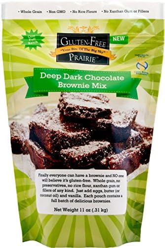 Gluten-Free Prairie Deep Dark Chocolate Brownie Mix, Certified Gluten Free Purity Protocol, Non-GMO, 11 Ounces