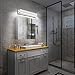 ZUZITO Modern Bathroom Light Fixtures - LED Vanity Lights for Bathroom 18W - Crystal Chrome Lighting Fixtures Over Mirror for Bath